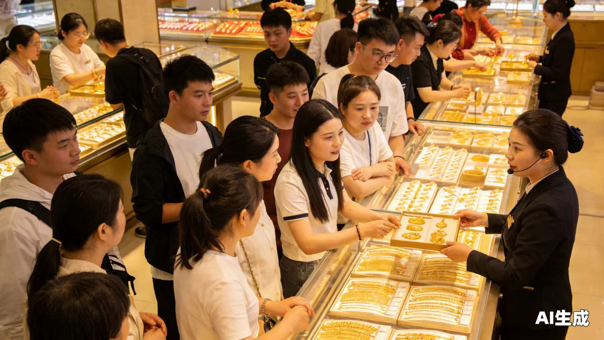 老铺黄金门店里，黄牛比黄金还多？