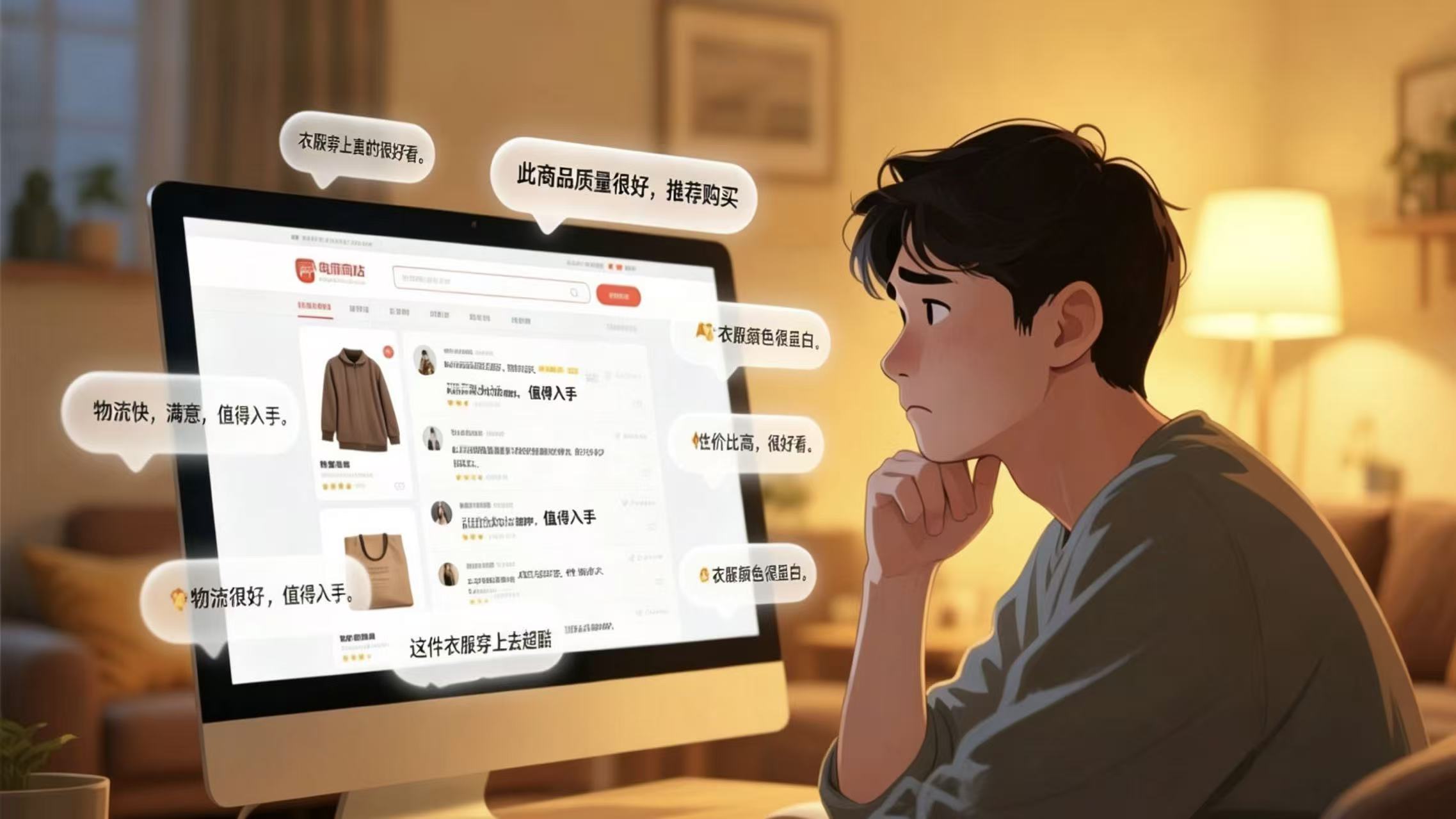 电商评价区，上演AI鉴别大赛